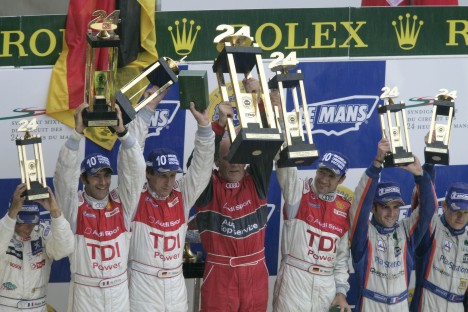 Og til alle tre teams - Peugeot, Audi og Pescarolo
(Foto: Audi Motorsport)